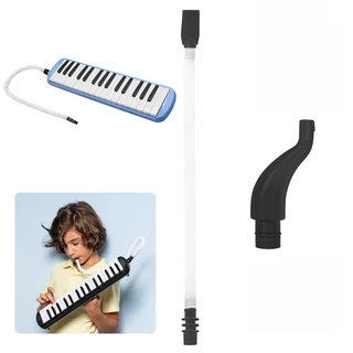 Melodica Mouthpiece ชุดท่อยาวแบบยืดหยุ่นติดตั้งง่ายวัสดุ ABS พร้อมปากเป่าสําหรับเปียโนคีย์บอร์ดเครื่องมือ Part