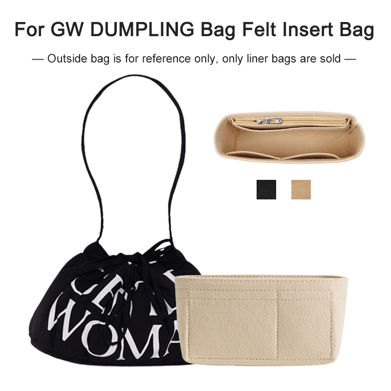 Felt ใส่กระเป๋าสําหรับ GW DUMPLING Bag แต่งหน้ากระเป๋าถือ Liner กระเป๋าเครื่องสําอางผู้หญิง