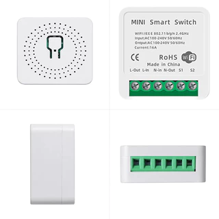 สวิตช์อัจฉริยะทํางานร่วมกับ Tuya Switch 16A Mini DIY ไฟ LED รองรับแอพชีวิตอัจฉริยะทํางานร่วมกับ Google Home
