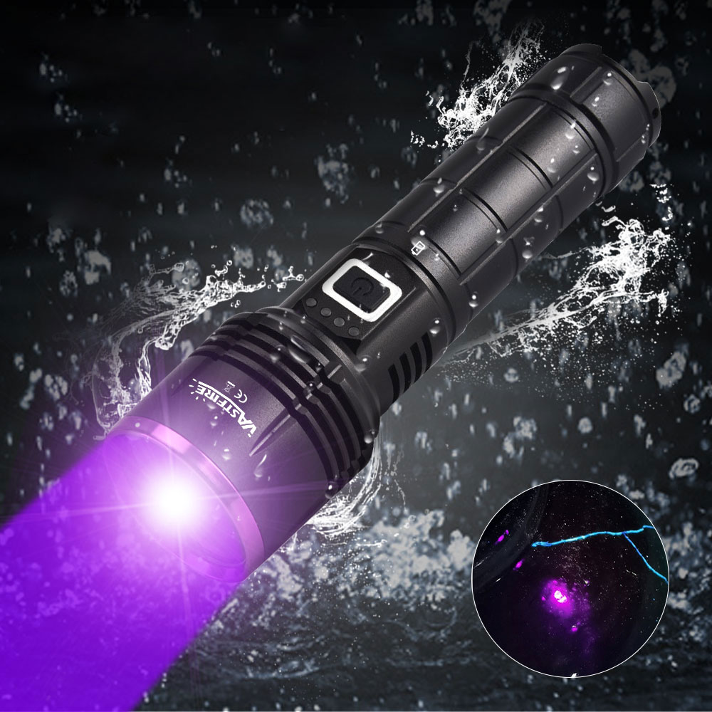 ไฟฉาย LED อัลตร้าไวโอเลต 365NM 30W สว่างพิเศษ พร้อมแบตเตอรี่ 26650 ชาร์จ USB ราคา ถูกที่สุด ดีลบีเคเค แกลเลอรีภาพที่ 5