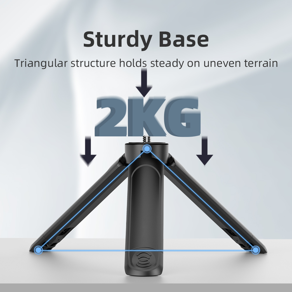 Flymile Mini ขยายเดสก์ท็อปขาตั้งกล้องสําหรับ GOPRO/Insta360 X5 กล้องกีฬาโทรศัพท์ 1/4 สกรูตารางขาตั้งกล้อง Vlog Video Grip การถ่ายภาพอุปกรณ์เสริม - รูปที่ 2