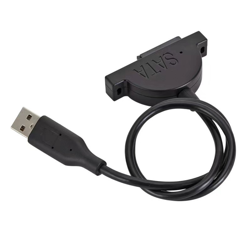 สาย Sata USB 2.0 ถึง Mini Sata II 7+6 13Pin อะแดปเตอร์สําหรับแล็ปท็อป CD/DVD ROM Slimline ไดรฟ์สายแปลงสกรูสไตล์คงที่