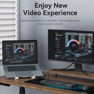 อะแดปเตอร์ HDMI Vention USB-C USB เป็น HDMI 1080P@60Hz สำหรับ MacBook Pro iPad แล็ปท็อป