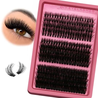 ต่อขนตา 300 ชิ้น/เซ็ต - 40D 60D 80D Faux Mink Single Lash 10-16 มม.Cluster
