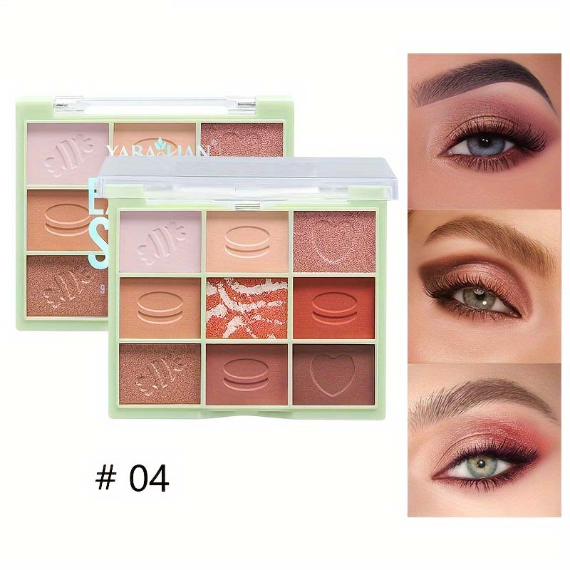 พาเลทอายแชโดว์ เนื้อแมตต์ 9 สี สไตล์ยุโรป อเมริกัน