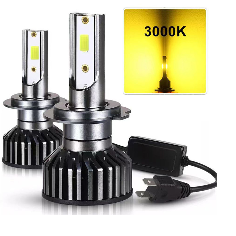 TCYATO 26000lm 160W COB 2Pcs ชิป 3000k/4300k/6000k/8000k ไฟหน้ารถ LED มะนาว h4 h7 h1 ไฟหน้ารถ LED 90