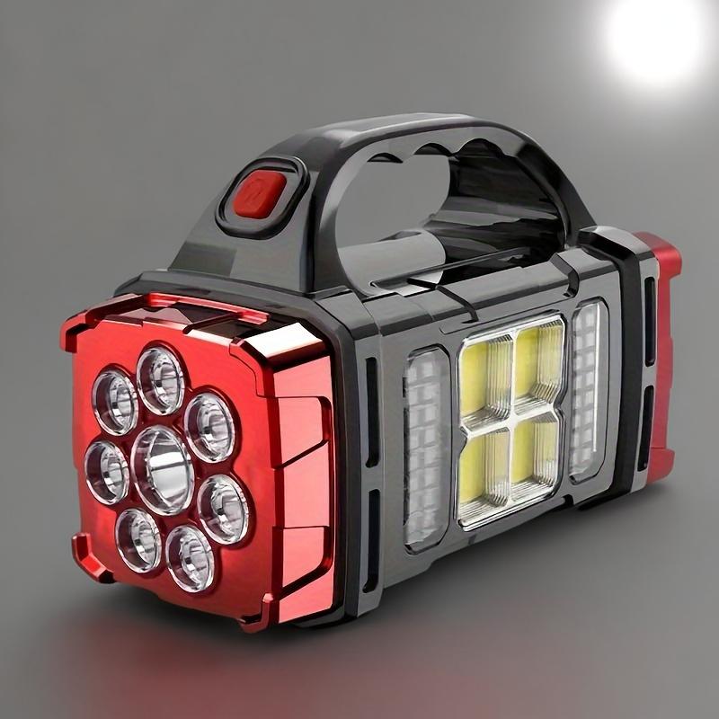 ไฟฉาย LED พลังงานแสงอาทิตย์อเนกประสงค์ 1 ชิ้น, USB แหล่งกําเนิดแสงคู่ไฟฉายกลางแจ้ง, ไฟแคมป์ปิ้ง, ไฟแรง, ไฟฉายสว่างเป็นพิเศษ