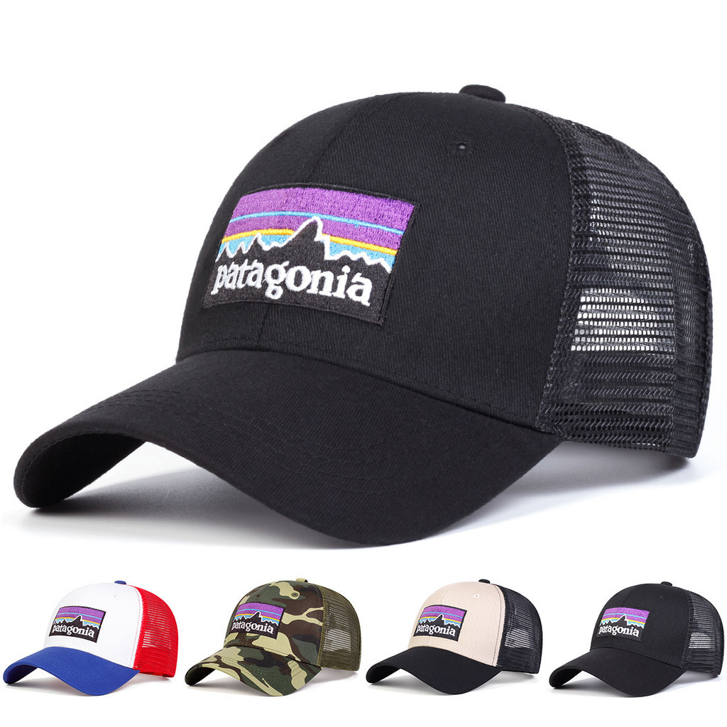 หมวกเบสบอลตาข่ายปรับได้แบบใหม่จาก Patagonia สำหรับผู้ชายและผู้หญิง มีลวดลายปักภูเขา สำหรับฤดูใบไม้ผลิและฤดูร้อน เหมาะสำหรับกิจกรรมกลางแจ้ง สวมใส่ได้ทั้งแฟชั่นและการป้องกันแสงแดด ราคา ถูกที่สุด ดีลบีเคเค แกลเลอรีภาพที่ 2