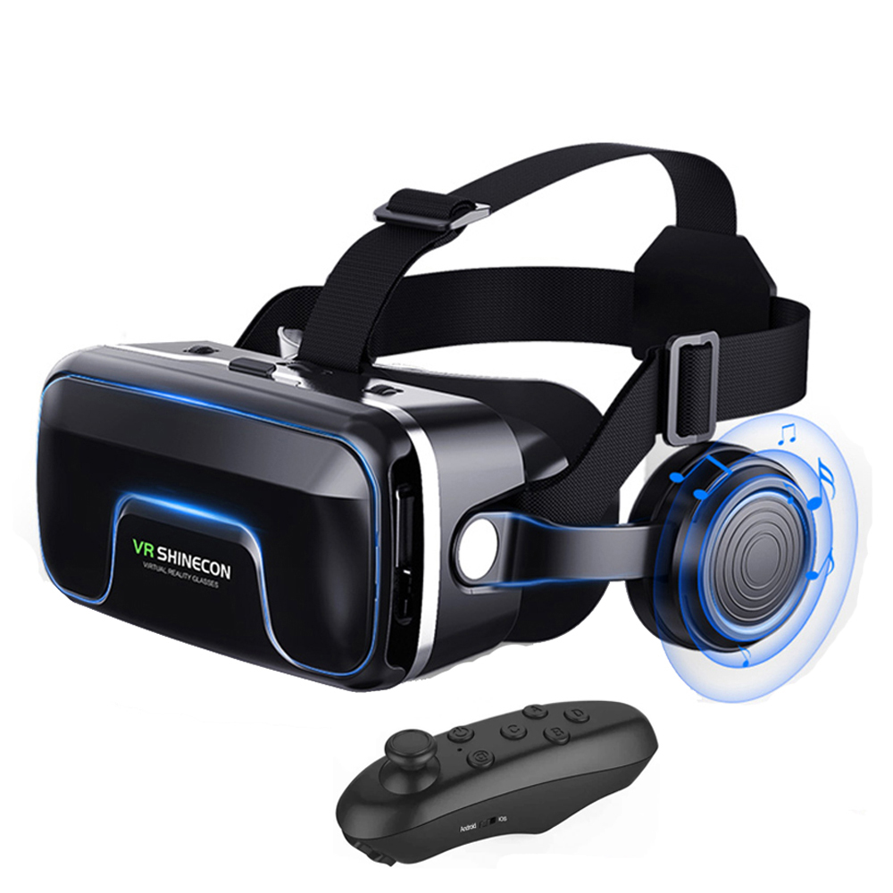 Vr Shinecon 10.0 หมวกกันน็อค 3Dแว่นตาReality Casqueสําหรับสมาร์ทโฟนโทรศัพท์สมาร์ทแว่นตาชุดหูฟังViarวิดีโอเกมกล้องส่องทางไกล