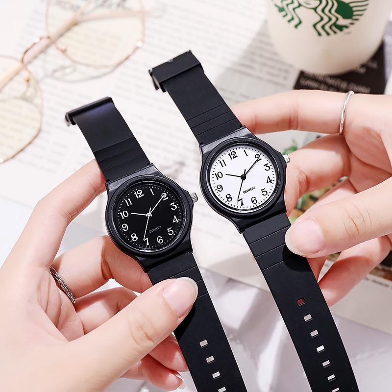 Keglect Minimalist Digital Watch สายซิลิโคนนาฬิกาผู้หญิงนาฬิกาคู่