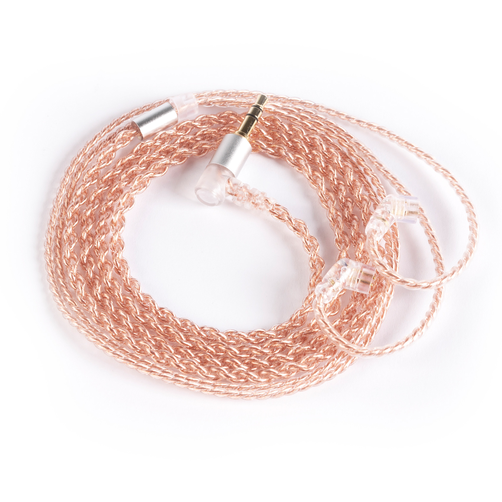 สายหูฟัง KBEAR 2PIN MMCX QDC TFZ 4-Core ทองแดงแท้ สำหรับเปลี่ยนหูฟัง พร้อมปลั๊ก 3.5 มม. สำหรับรุ่น K