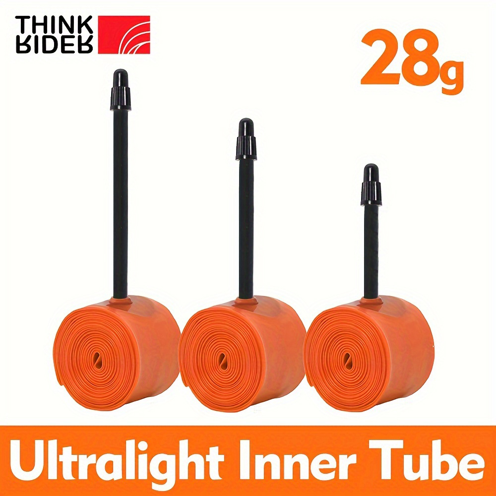 Thinkrider ยางในจักรยาน TPU เบาพิเศษ ยาว 45 65 85 มม. 700x18 25 28 28 กรัม