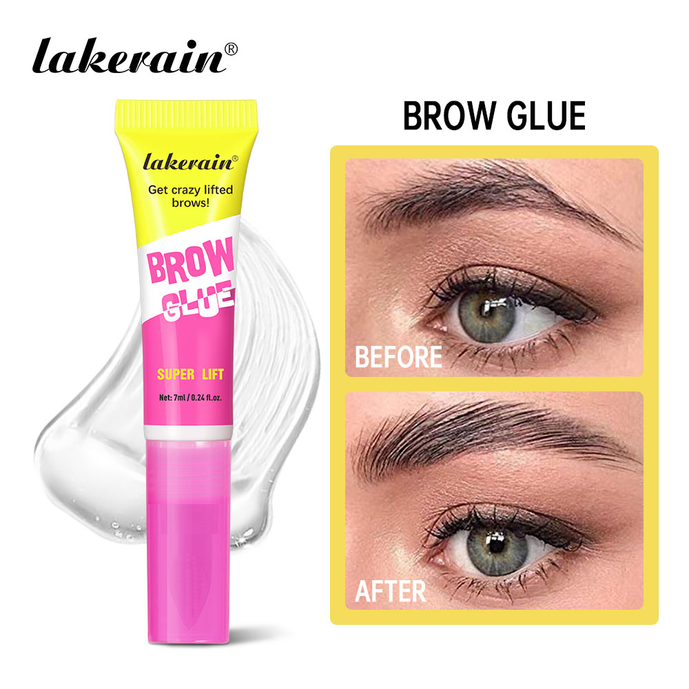 Lakerain Extreme Hold Clear Brow Glue - กันน้ํากันเหงื่อ, Fast Sculpt & Lift, การตั้งค่ายาวนาน, แต่งหน้า