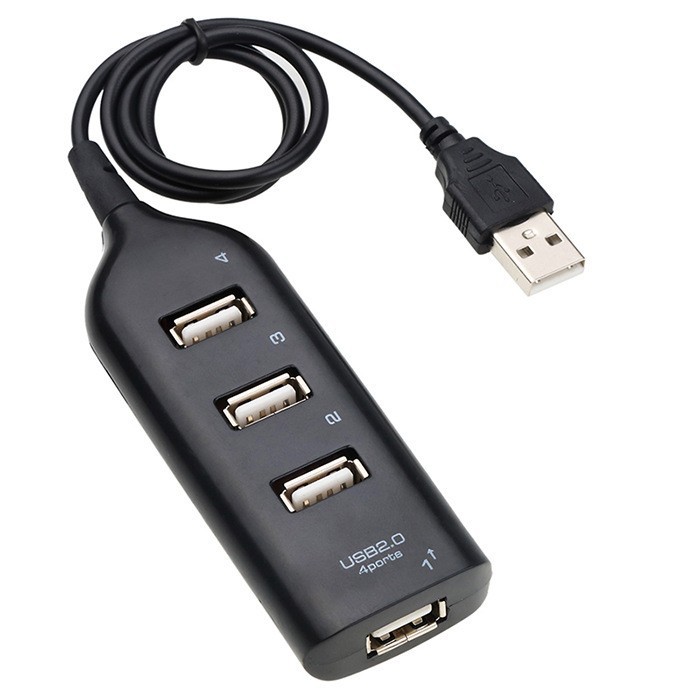 ฮับ USB สําหรับแล็ปท็อป PC 4 พอร์ต USB2.0 Distribution Splitter Fast อะแดปเตอร์แปลง OTG