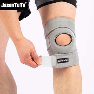 Jasontu 1 ชิ้น Breathable Four Spring เข่าสนับสนุนรั้ง Kneepad ปรับ Patella Pads ความปลอดภัย