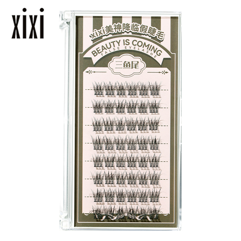 Xixii Beauty God มาแล้วขนตาปลอมสไตล์การ์ตูนดอกไม้ขนาดเล็ก Curling Eyelashes การจําลองธรรมชาติ Segmented Single Cluster ขนตาสามเณร