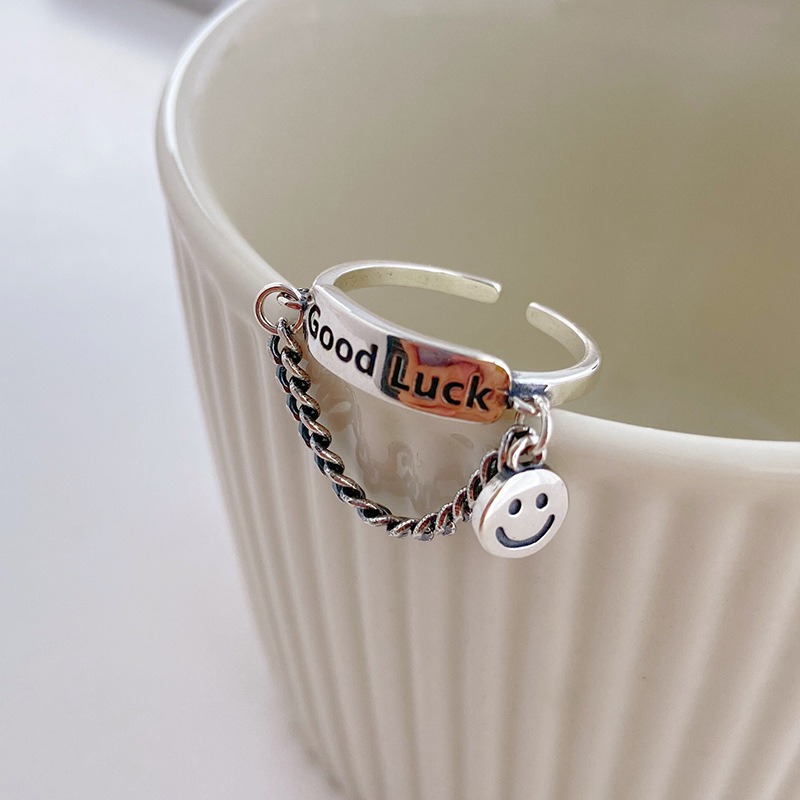 Goodlucky Ring for Women Fashion Simple Niche Design Ring
