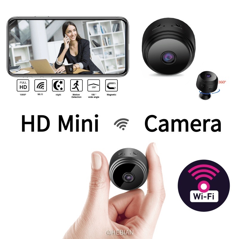 ซื้อ กล้อง A9 Mini HD พร้อมกล้องวงจรปิด Night Vision/Smart Monitor