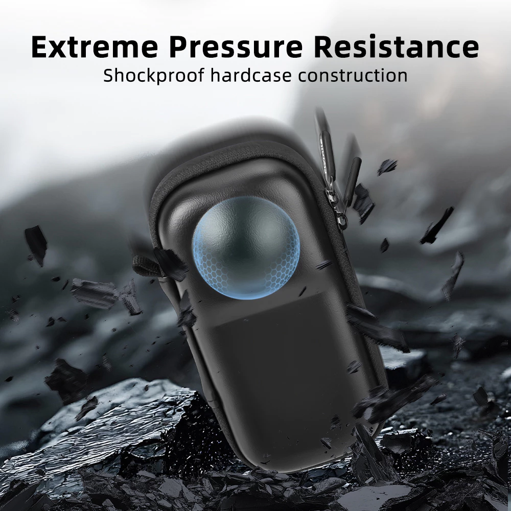 Flymile X5 กรงเก็บอุปกรณ์พกพาสําหรับ Insta360 X5 กรอบป้องกัน กระเป๋าถือกระเป๋าเดินทางมินิพกพาสะดวก thumbnail 4