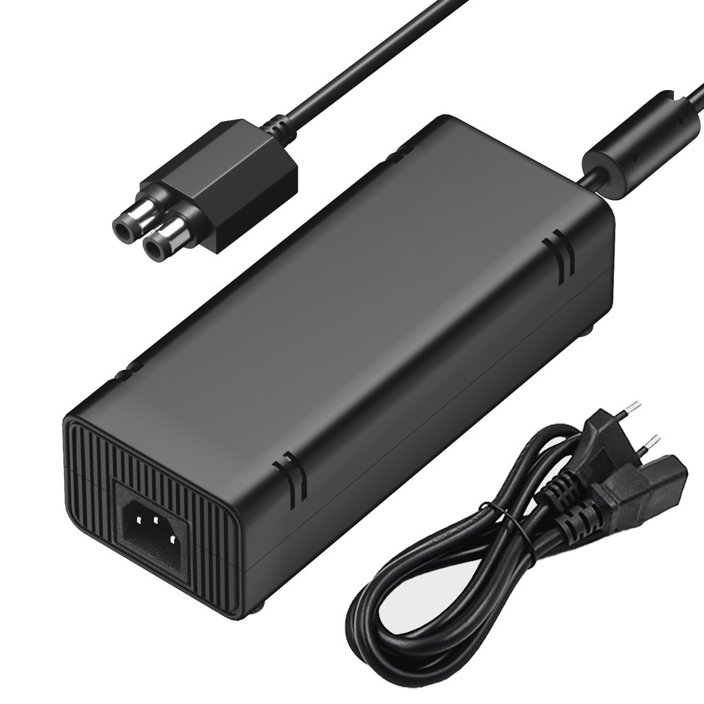 อะแดปเตอร์ AC สําหรับ Xbox 360 Slim, แหล่งจ่ายไฟพร้อมสายไฟเปลี่ยนเครื่องชาร์จอิฐไฟสําหรับคอนโซล Xbox 360 Slim
