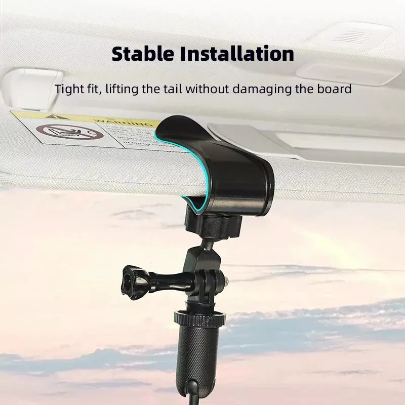 Quick Clip Mount Universal Ball J Hook สําหรับ Insta360 อุปกรณ์เสริม GO3 รถ Sunshade Holder 360 องศากีฬากล้องคลิปสําหรับ GoPro Insta360 SJCAM DJI อุปกรณ์เสริม thumbnail 6