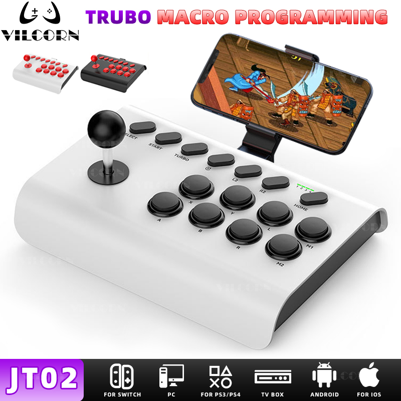 ไร้สาย BIG PC Gamepad Retro อาเขตแบบพกพาเกมควบคุมจอยสติ๊ก Usb สําหรับ PS4/PS3 Andriod IOS โทรศัพท์มือถือ Street
