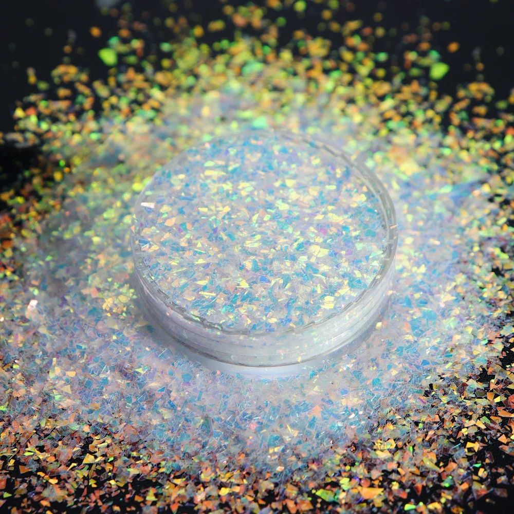 1ขวดเงาไม่สม่ําเสมอเกล็ดเล็บglitterตกแต่งdiyออกแบบmermaid Sequinsอุปกรณ์เสริมเล็บอุปกรณ์ศิลปะ
