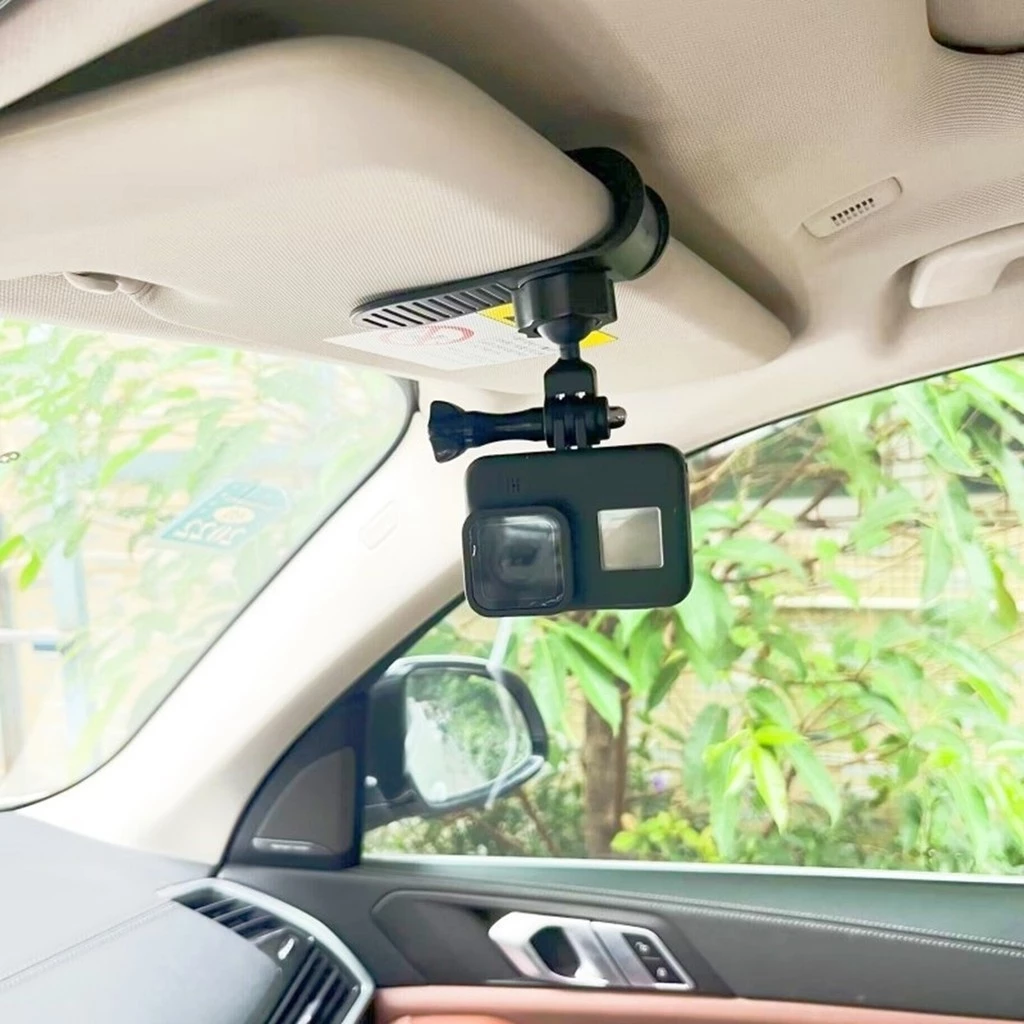 Quick Clip Mount Universal Ball J Hook สําหรับ Insta360 อุปกรณ์เสริม GO3 รถ Sunshade Holder 360 องศากีฬากล้องคลิปสําหรับ GoPro Insta360 SJCAM DJI อุปกรณ์เสริม thumbnail 3