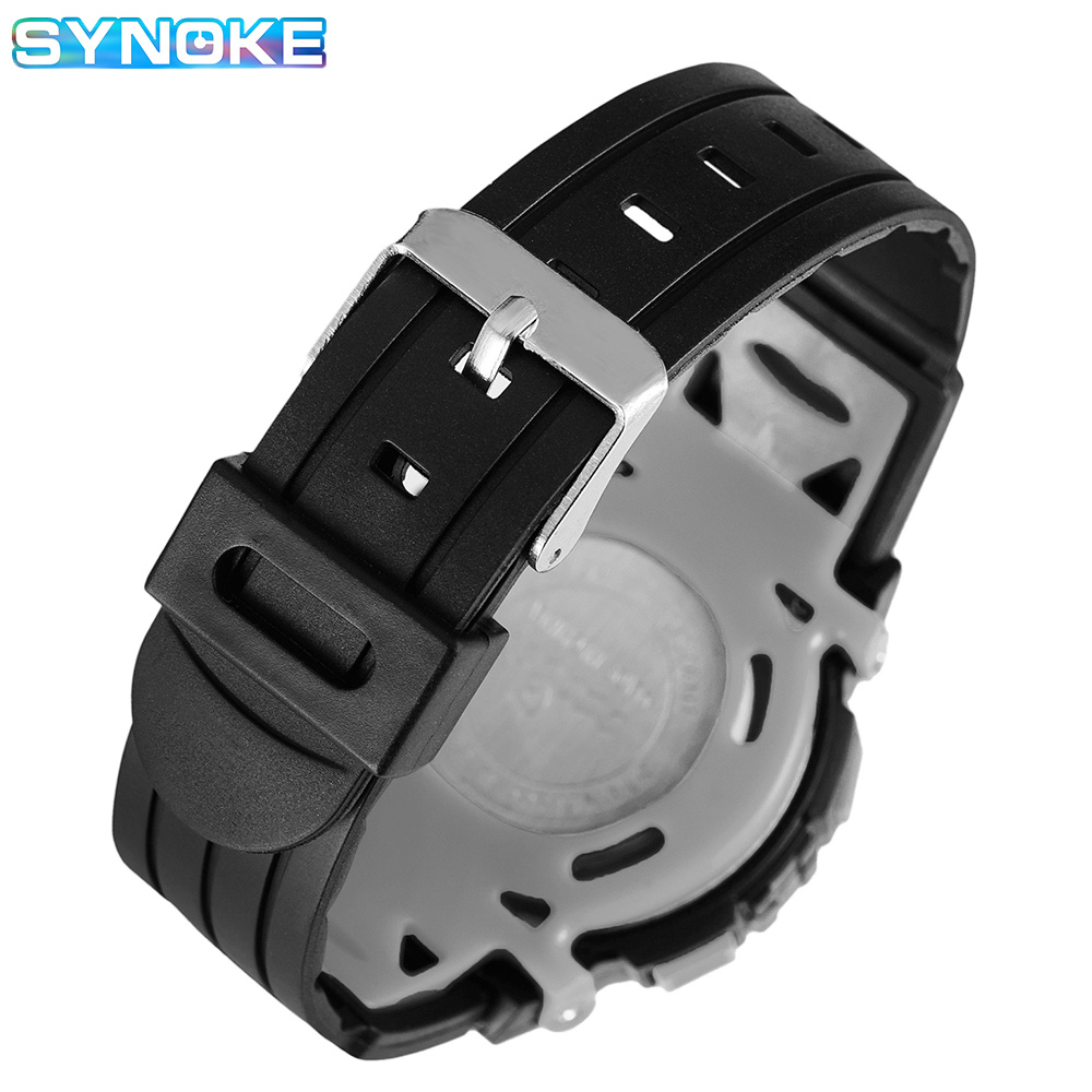 Synoke นาฬิกาเด็กกันน้ํามัลติฟังก์ชั่น LED นาฬิกาดิจิตอลเด็กผู้หญิงและเด็กผู้ชายกีฬานาฬิกาของขวัญสําหรับวันเด็ก
