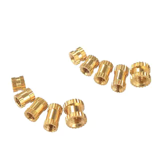 One ชุด 200 ชิ้นทองเหลืองเกลียวใส่ถั่วชุด, M2 M2.5 M3 Knurl ฝัง Fastener เมตริกหญิง Assortment สําหรับ 3D พิมพ์และพลาสติก