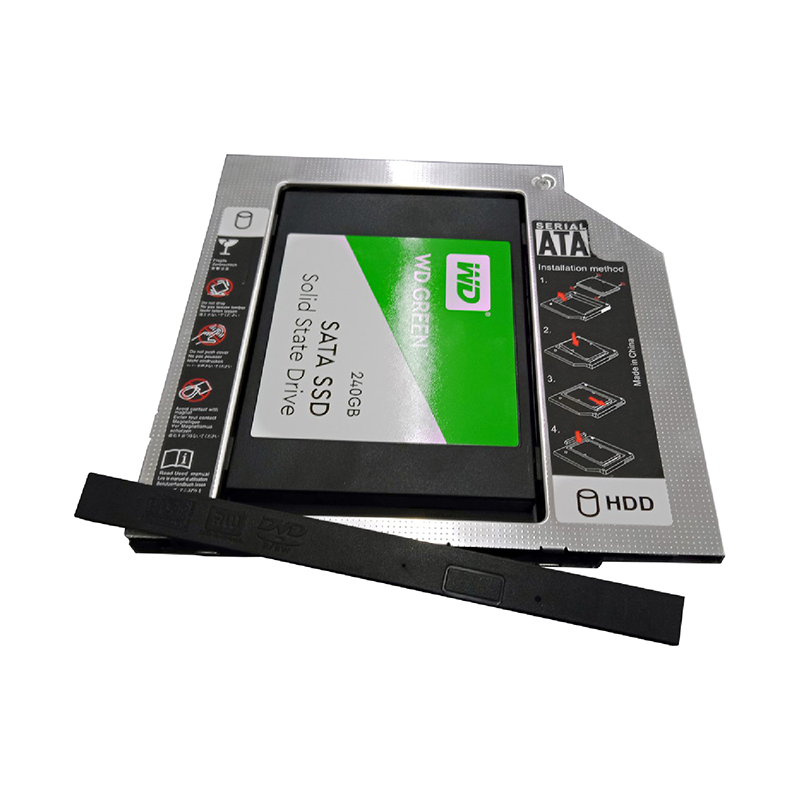 ถาดแปลง DVD ใส่ SSD / HDD รุ่นใหม่ ความหนา 9.0MM และ 12.7MM