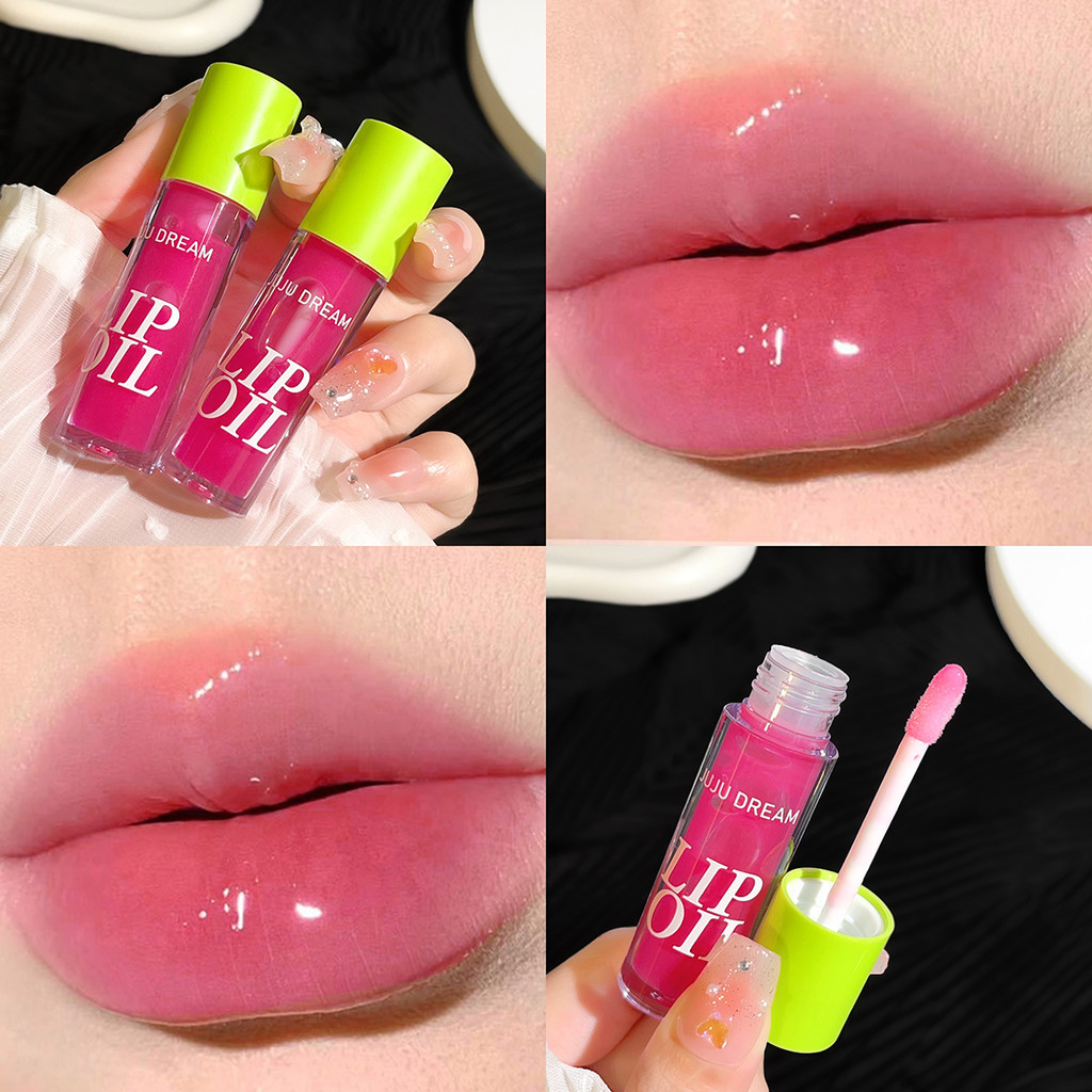 Candy Color Jelly Lip Oil Water Gloss Mirror Moisturizing Glass Lip Gloss Dudu ลิปสติกเคลือบเป็นชั้น
