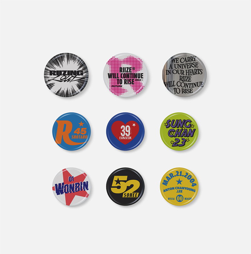 [PRE-ORDER] 2025 RIIZE CONCERT TOUR [RIIZING LOUD] IN SEOUL MD - PIN BUTTON SET