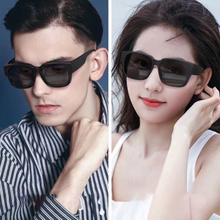 แว่นกันแดดสีดำสำหรับผู้ชายและผู้หญิง UV400 กันแดด เหมาะสำหรับชายหาดและการเดินทาง