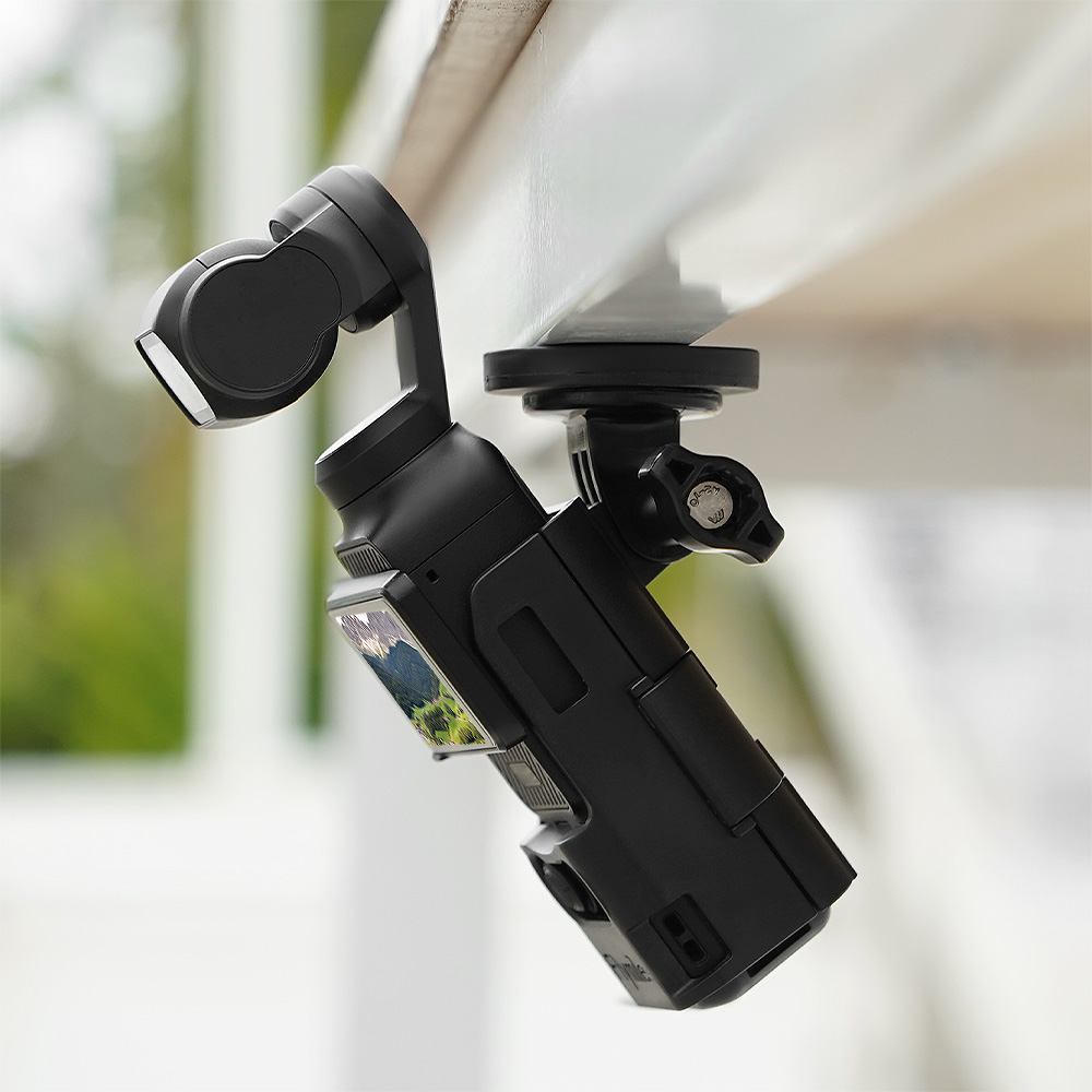Flymile อะแดปเตอร์ Mount สําหรับ DJI Osmo Pocket 3 กล้อง Gimbal แม่เหล็กขยายวงเล็บป้องกันกรณี Handle Housing Shell QUICK Release อุปกรณ์เสริม