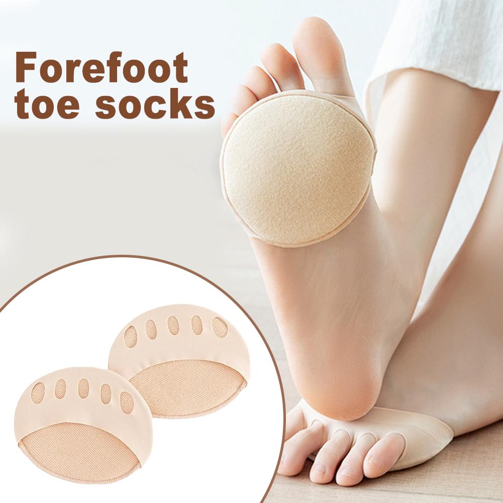 Forefoot ถุงเท้า Pads Foot Pain Care ดูดซับเบาะเท้าถุงเท้า Toe Pad Inserts