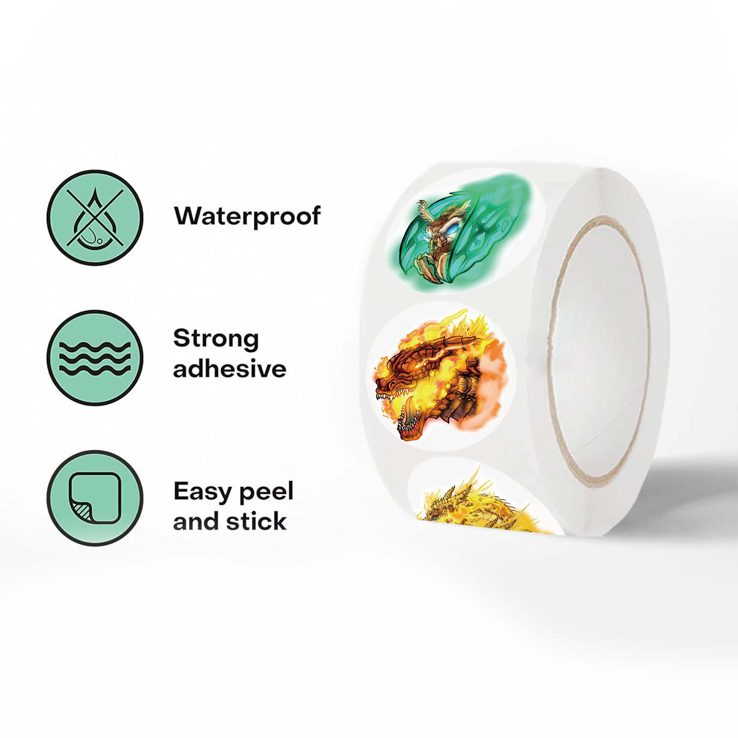 สติ๊กเกอร์แล็ปท็อป Godzilla 500 ชิ้น มี 8 ลวดลาย เหมาะสําหรับตกแต่งกล่องเครื่องเขียน กีตาร์ สมุดภาพ 