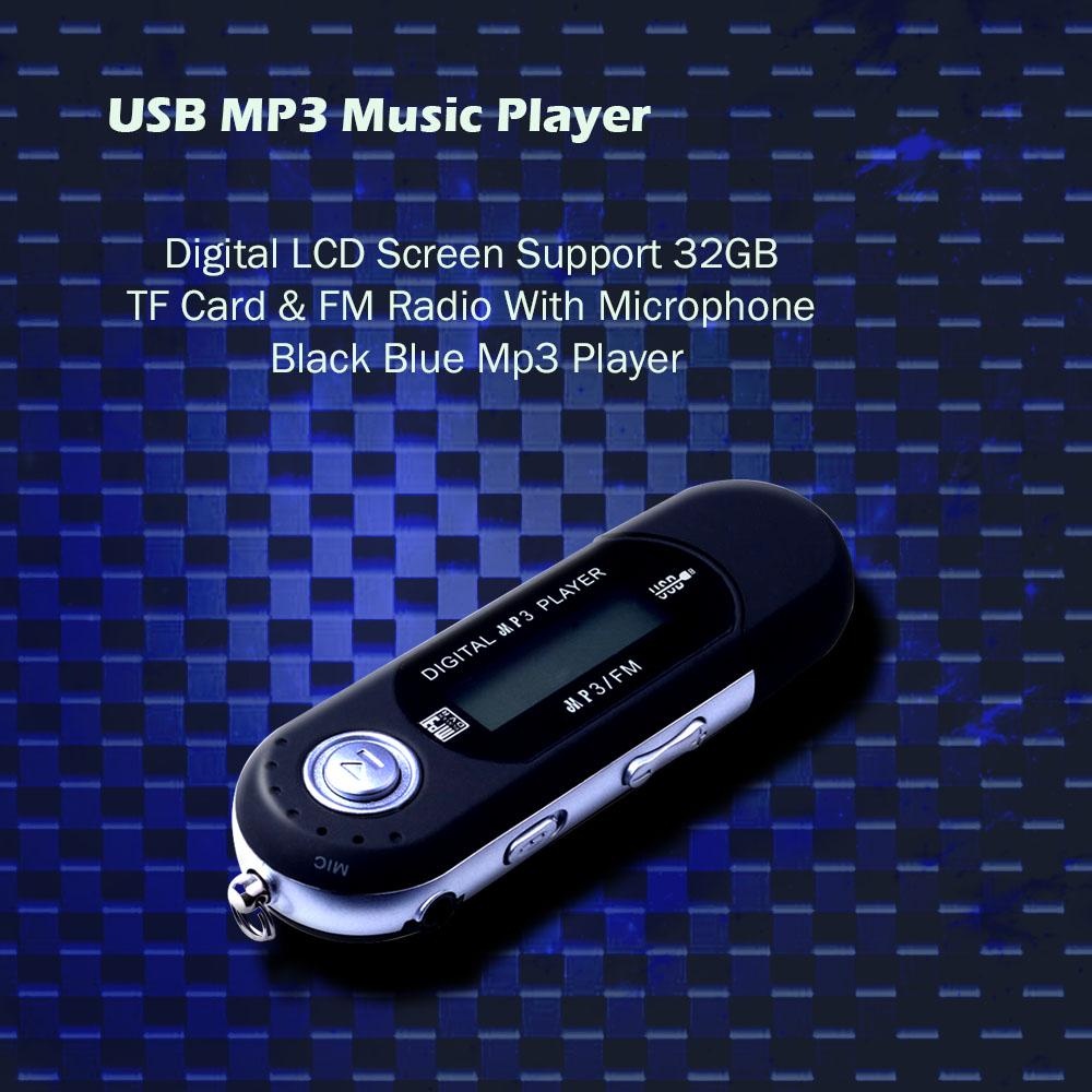 1 เครื่องเล่นเพลง Mini USB Mp3 หน้าจอ LCD ดิจิตอลรองรับ 32GB tf เทปคาสเซ็ตวิทยุ FM สีดํา/น้ําเงิน/แดง/เงิน Mp3