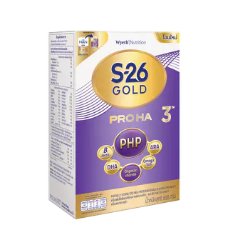 S-26 Gold Pro Ha 3 500g 1 Box นมผงเอส-26 โกลด์โปร เอชเอ 3 ขนาด 500 กรัม จำนวน 1 กล่อง