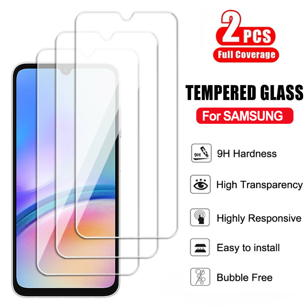 2 ชิ้นกระจกนิรภัยสําหรับ SAMSUNG A30s A50s A70s A80 A20 A30 A10s A20s A71 A51 A01 A02 A03 A04 A05 A11 A31