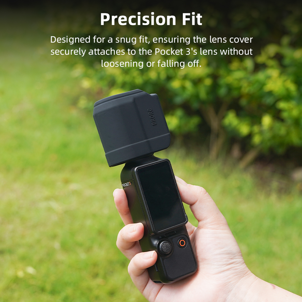 BRDRC ซิลิโคนเลนส์สําหรับ Osmo Pocket 3 กล้อง Gimbal Quick Release ฝาครอบป้องกัน Scratch-proof Shell เครื่องประดับ