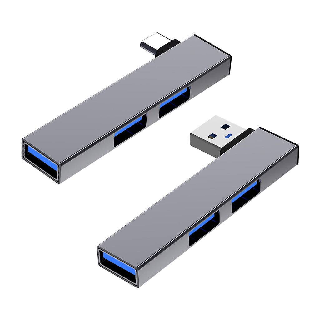 อะแดปเตอร์ Type C เป็น USB HUB 3 พอร์ต ไมโคร USB สปินเตอร์ สำหรับ Macbook แล็ปท็อป PC อุปกรณ์เสริม