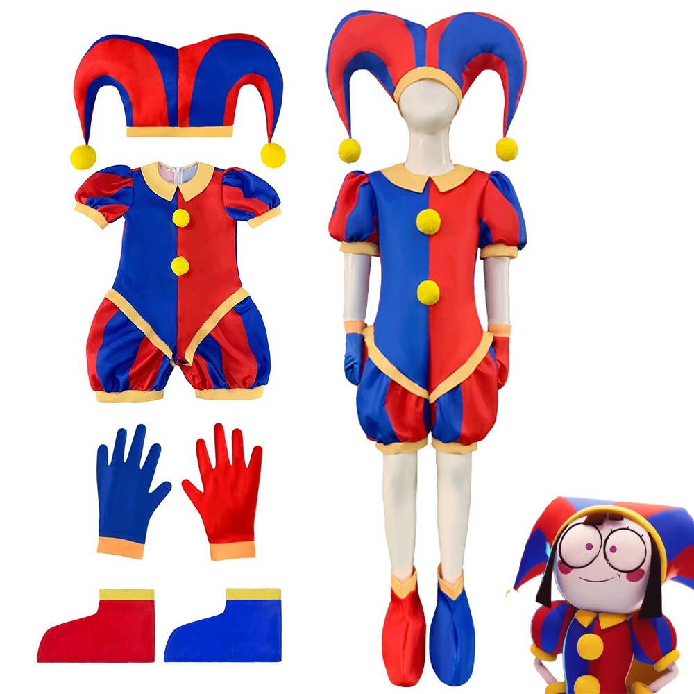 The Amazing Digital Circus Joker คอสเพลย์ชุดเด็กฮาโลวีน Carnival Birthday Party Supply Stage Performance เครื่องแต่งกาย