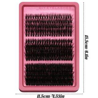 ต่อขนตา 300 ชิ้น/เซ็ต - 40D 60D 80D Faux Mink Single Lash 10-16 มม.Cluster