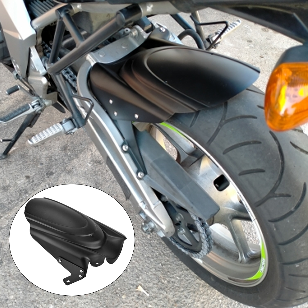 รถจักรยานยนต์ล้อหลัง Fender ฝาครอบ Mudguard รถจักรยานยนต์อะไหล่ Black Splash Guard สําหรับ KAWASAKI 