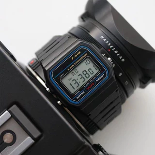 F91W นาฬิกาดิจิตอล Retro LED Luminous นาฬิกาควอทซ์ Unisex นาฬิกาข้อมือกีฬา