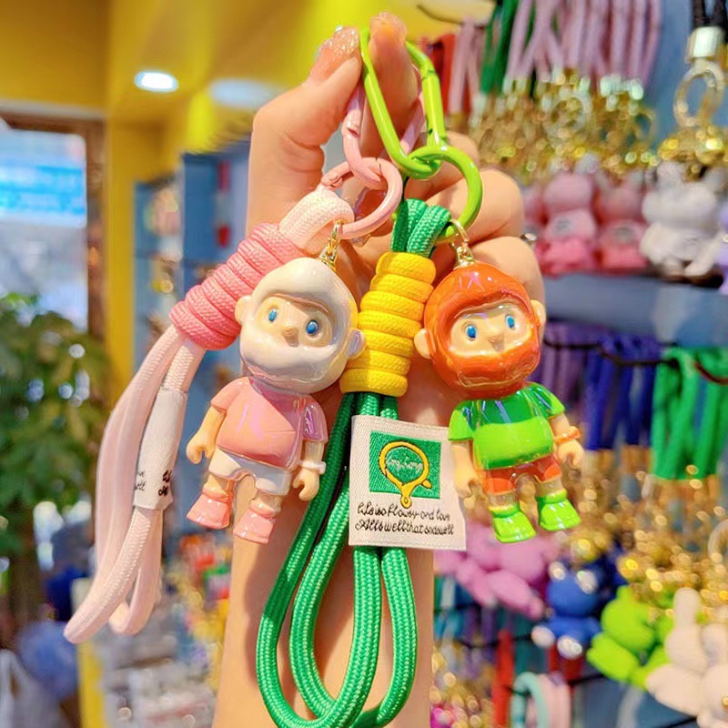 1pcs Electroplating การ์ตูน BoB แฟน Force ตุ๊กตา PVC น่ารักพวงกุญแจรถกระเป๋าจี้ Key Chain จี้