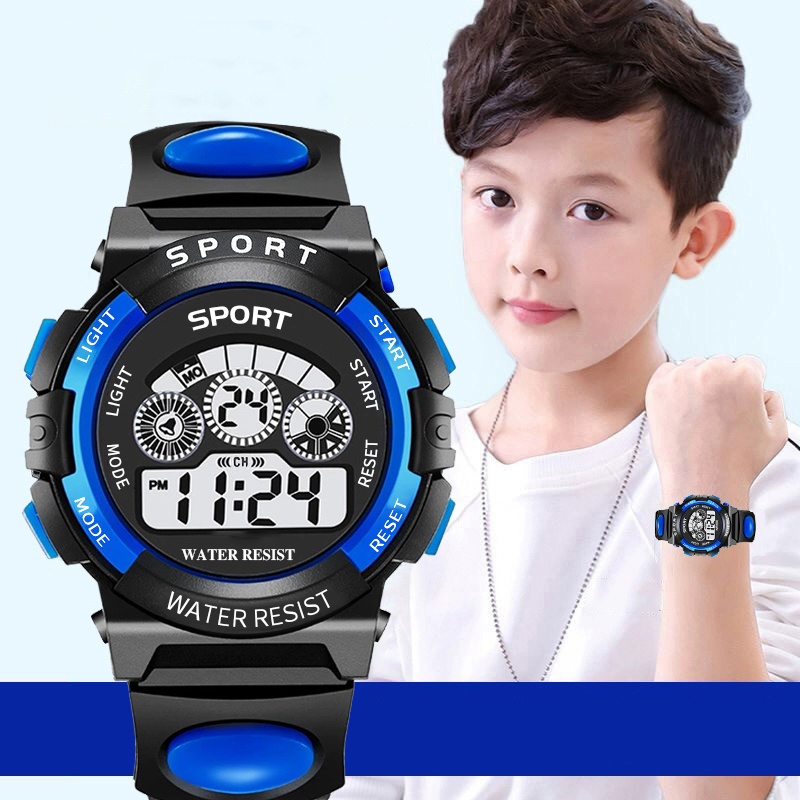 Kids Boys Multi-function Anti-drop Digital Watch, Electronic Back to School Gift