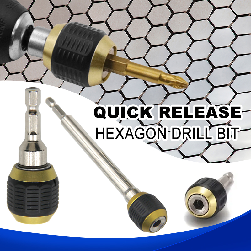 1pcs 60/150 มม.Quick-Release หกเหลี่ยมเจาะบิตข้อต่อหกเหลี่ยม Shank Quick Release ข้อต่อเครื่องมือไฟฟ้าอุปกรณ์เสริมเจาะอะแดปเตอร์