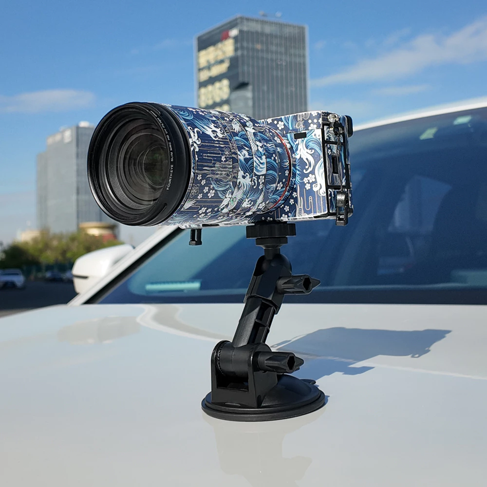 Brdrc ถ้วยดูดสําหรับ Gopro Hero 12 1110 9/Insta 360/Osmo Action/กระเป๋า 3 อุปกรณ์เสริมกล้องรถ Mount กระจกดูดที่แข็งแกร่ง Dash กล้องผู้ถือขาตั้ง Bracket thumbnail 9